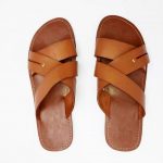 Brown Maxi Leather Slippers